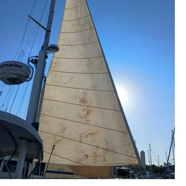 37 Sailboat with 34-foot forestay