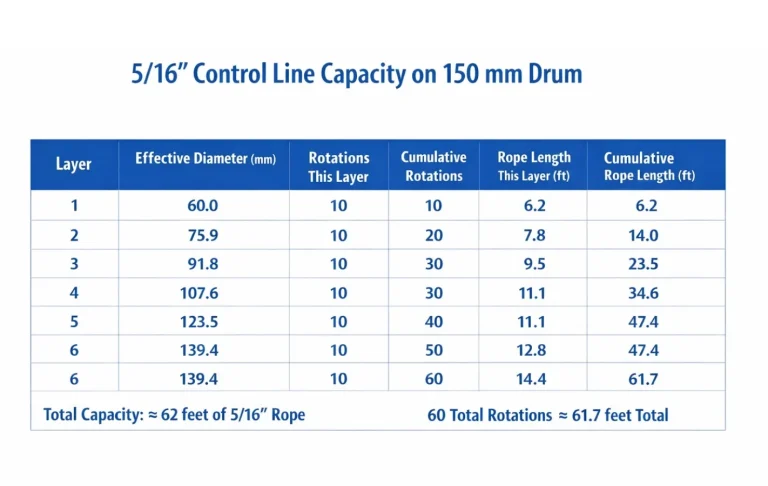 Control Line Capacity 3DFurler
